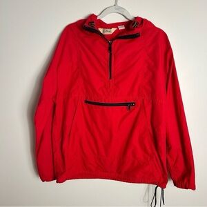 Rare Vintage L.L. Bean Red Anorak  Raincoat